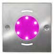 Прожектор FLUVO luchs NT2 RGB, 180х180 мм, бетон/нерж сталь (98882)